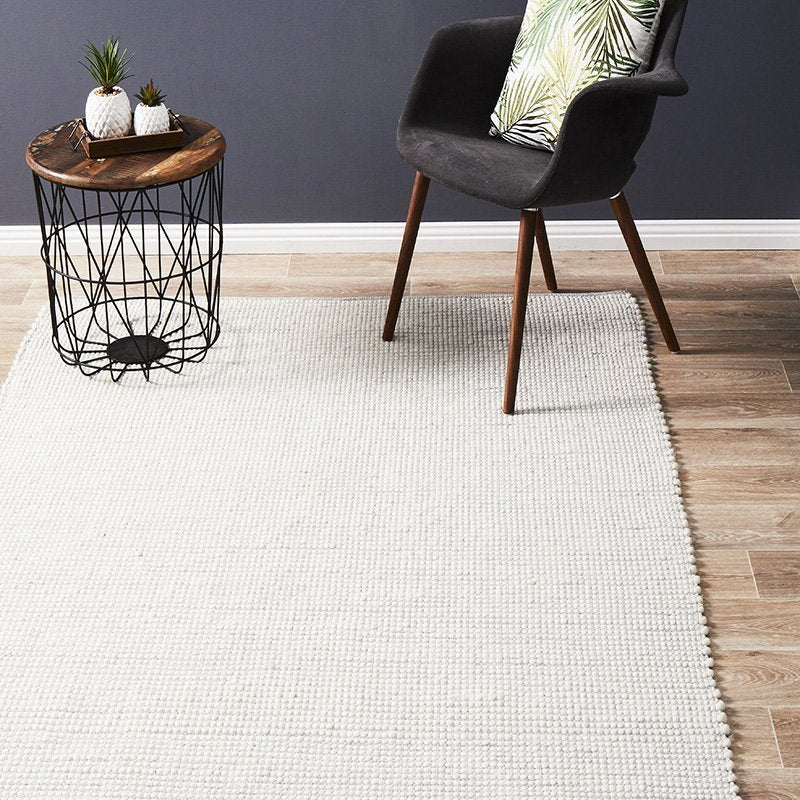 Lukas Stunning Wool Grey Rug